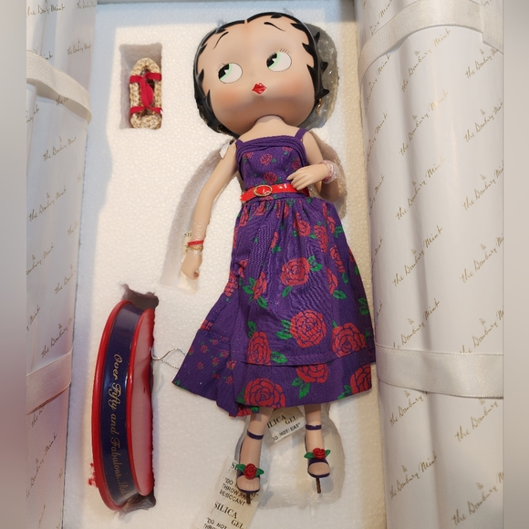 Betty Boop "Over Fifty and Fabulous" Porcelain Doll by Syd Hap - Picture 1 of 11